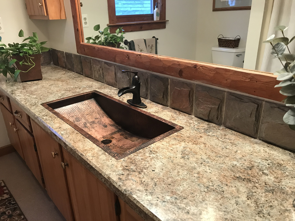 copper trough bathroom sink