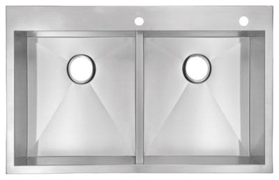 Urban Place Drop-In  50/50 Stainless Steel Kitchen Sink | Urban Place & Oasis Kitchen Sink